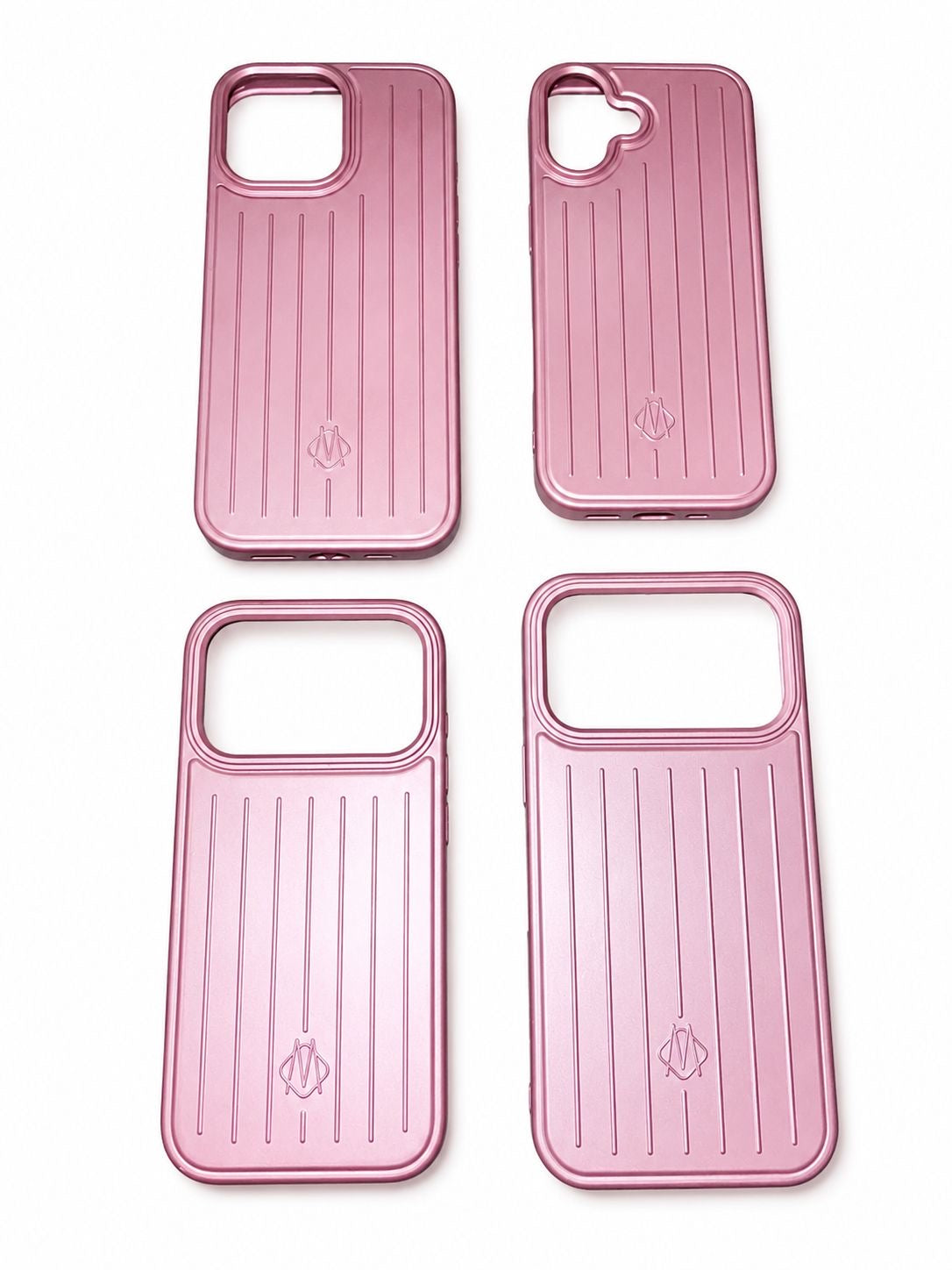 pink aluminium suitcase case