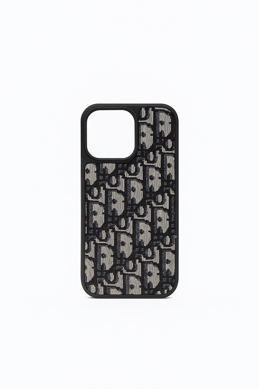 Luxury monogram printed embroidered case