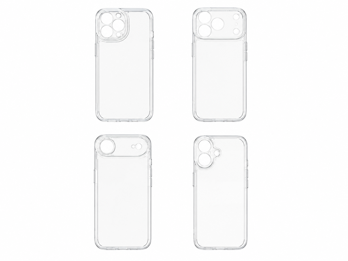 basic transparant case with camera protection