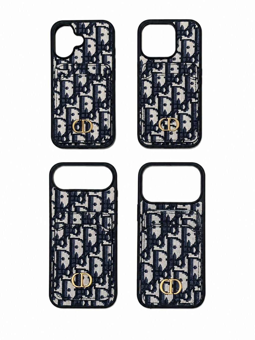 Porte-cartes imprimé monogramme brodé Luxury Case