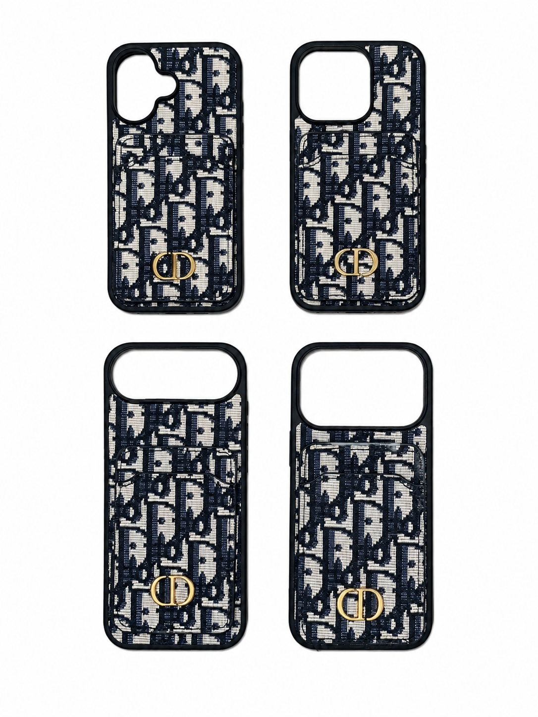 Luxury Case embroided monogram print cardholder