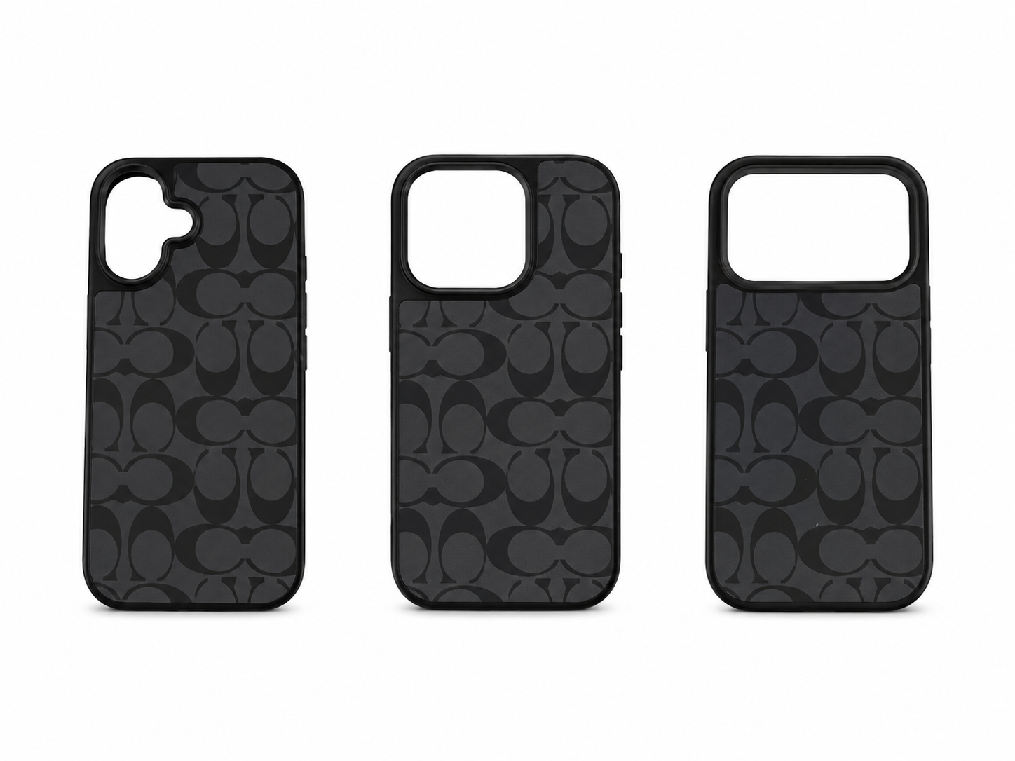 Luxury Case monogram coaching print black