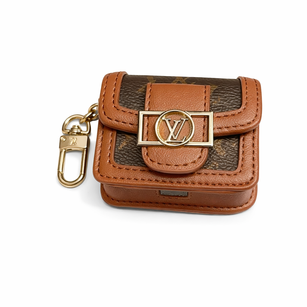 Airpods Case bag with logo inspired by Louis vuitton