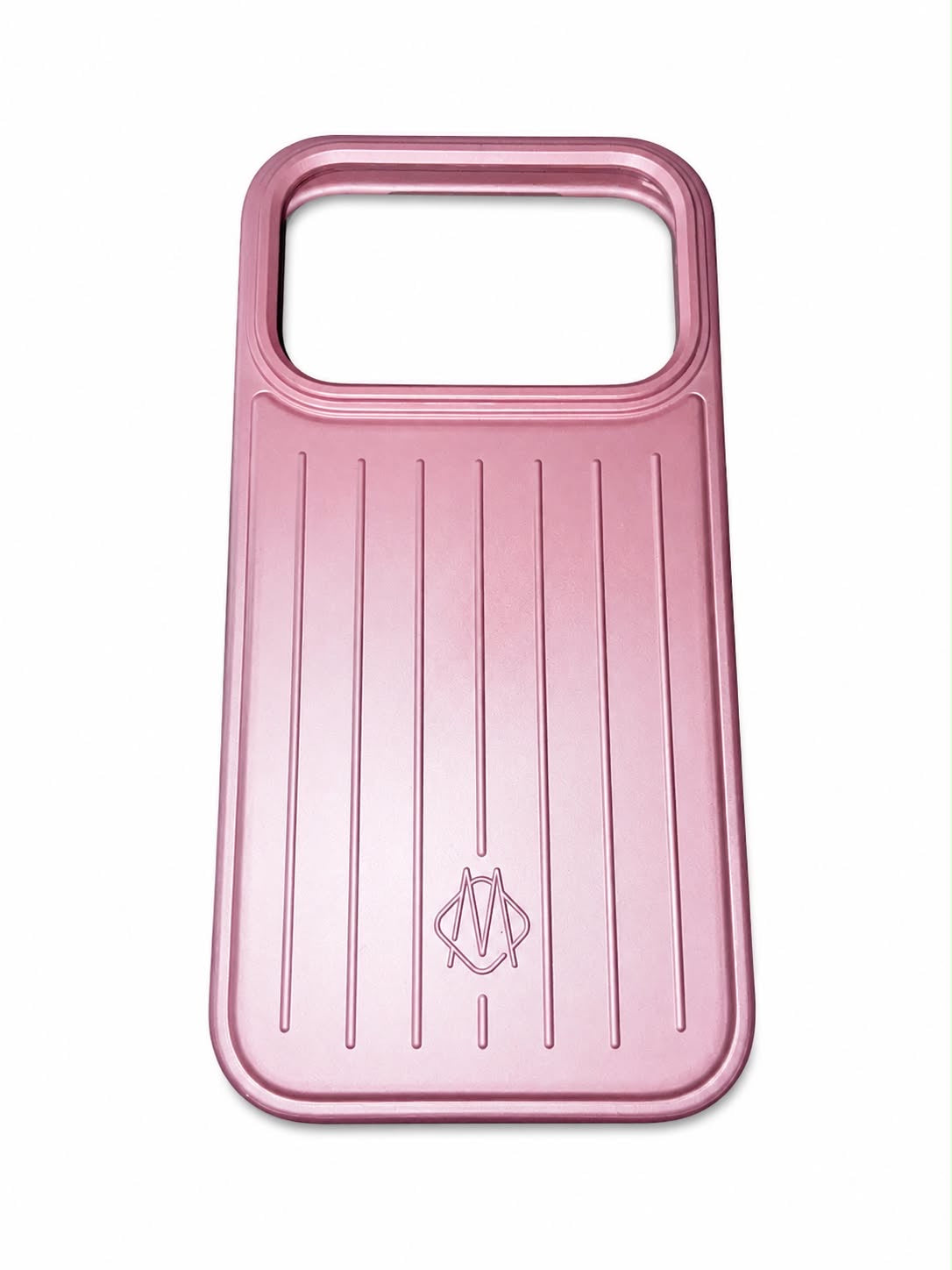pink aluminium suitcase case
