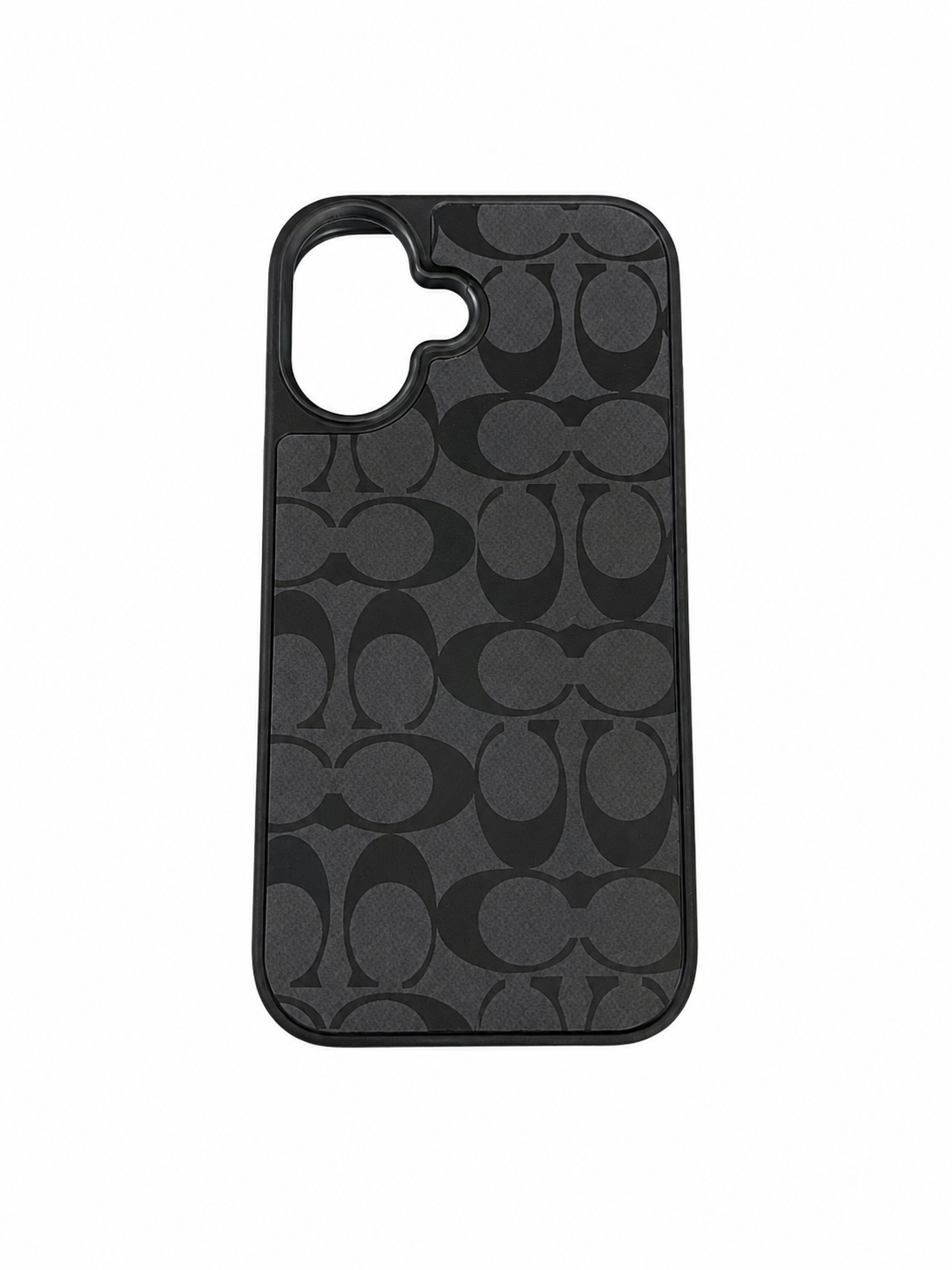 Luxury Case monogram coaching print black