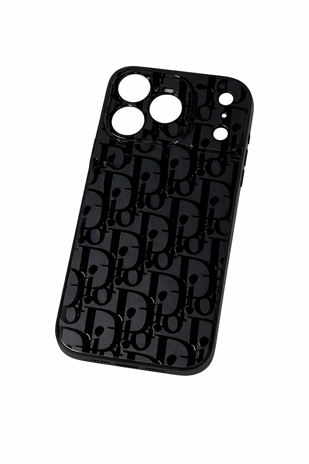 CD monogram mat zwart hoesje