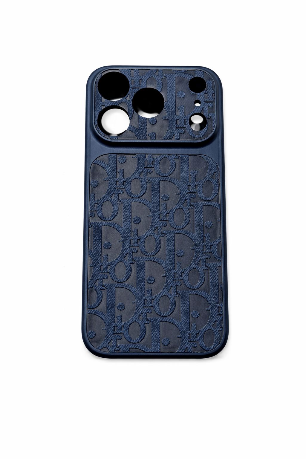 CD monogram hoesje donker blauw