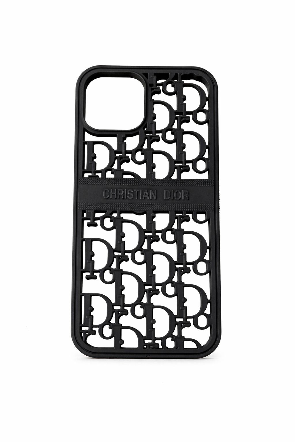 CD monogram open hoesje zwart