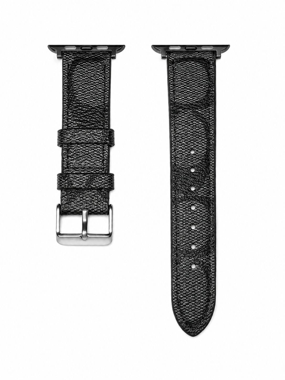 Apple Watch Band monogram coaching print black
