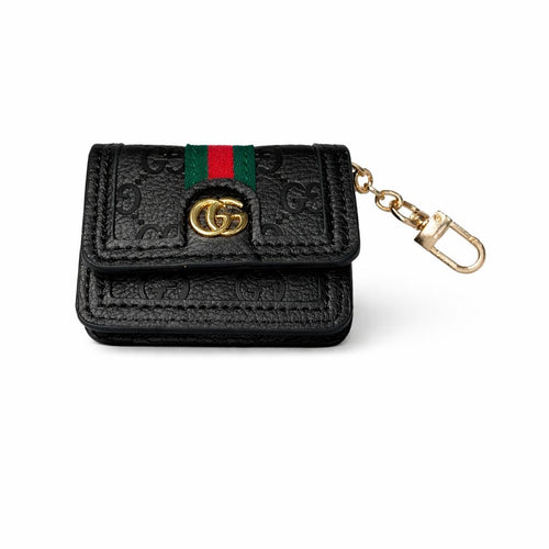 Airpods Case black bag with logo  inspired by Gucci
