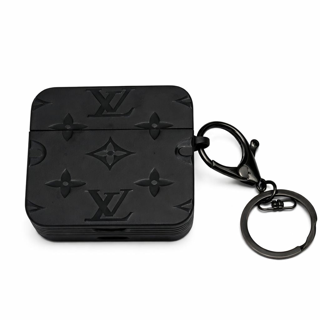 AirPods LV monogram mat zwart