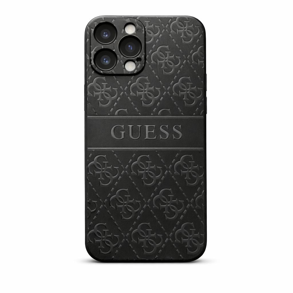 Luxury Case matte black inspired by Guess